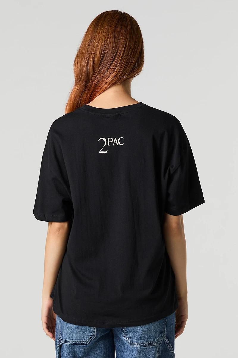 Tupac Cali Love Graphic Boyfriend T-Shirt