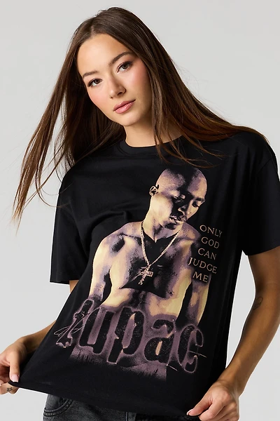 Tupac Graphic Boyfriend T-Shirt