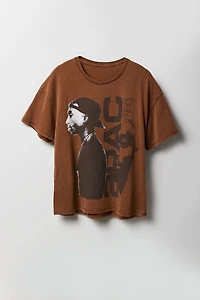 T-shirt coupe garçonne à imprimé Tupac End of Time
