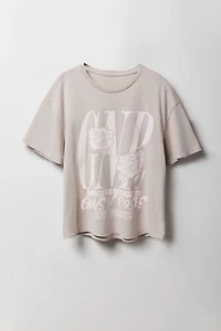 T-shirt coupe garçonne à imprimé Guns N' Roses