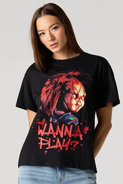 Chucky Graphic Boyfriend T-Shirt