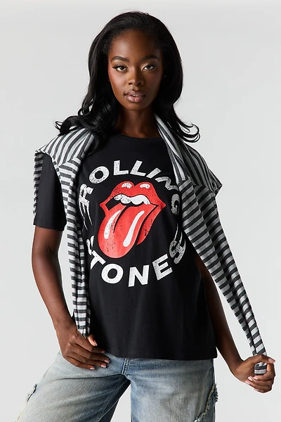Rolling Stones Graphic Boyfriend T-Shirt
