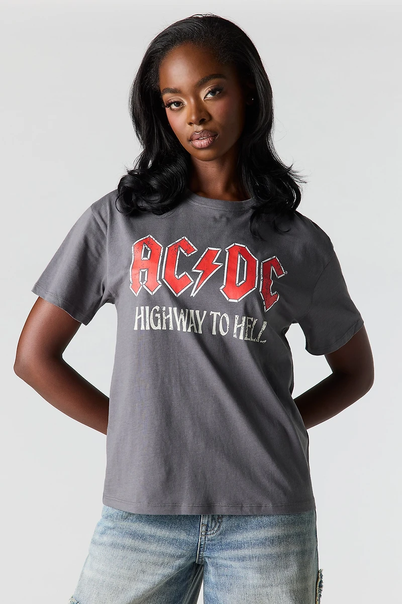 AC/DC Graphic Boyfriend T-Shirt