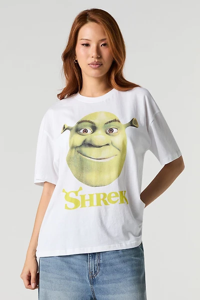 T-shirt coupe garçonne à imprimé Shrek