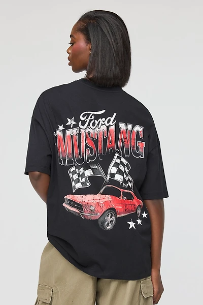 Ford Mustang Graphic Oversized T-Shirt