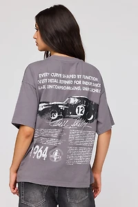 T-shirt surdimensionné à imprimé Shelby Cobra