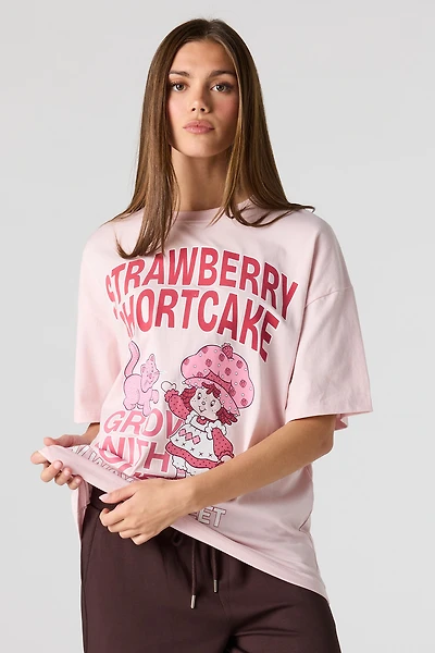T-shirt surdimensionné à imprimé Strawberry Shortcake