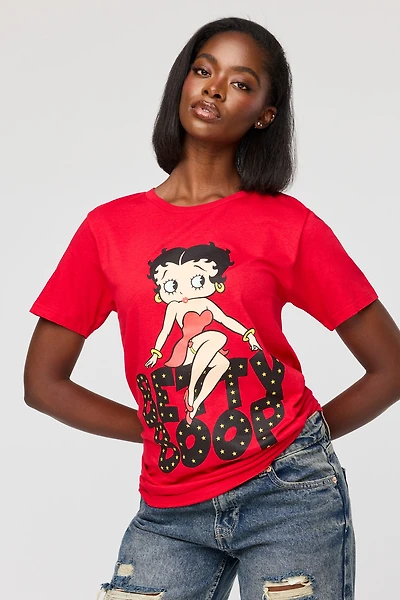 Betty Boop Graphic Boyfriend T-Shirt