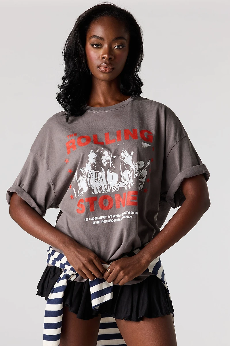 The Rolling Stones Graphic Washed Oversized T-Shirt