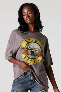 Guns N' Roses Graphic Washed Oversized T-Shirt
