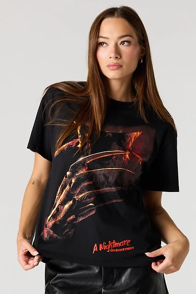Nightmare On Elm Street Graphic Boyfriend T-Shirt