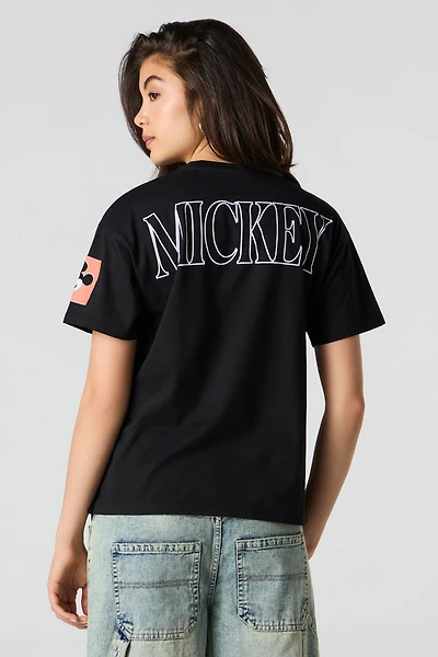 Disney Mickey Mouse Puffed Print Graphic T-Shirt