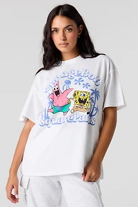 T-shirt de coupe garçonne à imprimé SpongeBob
