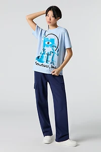 T-shirt coupe garçonne à imprimé Monsters Inc