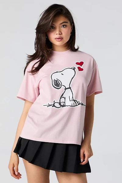 Snoopy Graphic Boyfriend T-Shirt