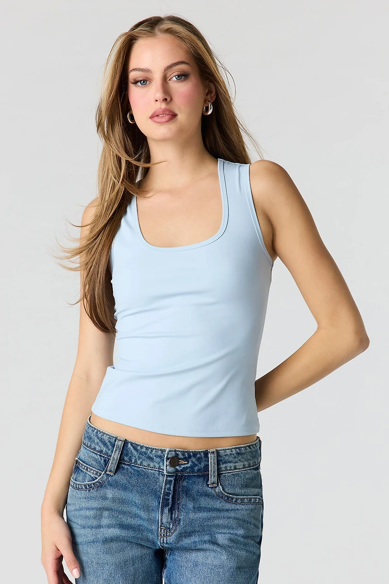 Luxe Heavy Contour Scoop Neck Tank