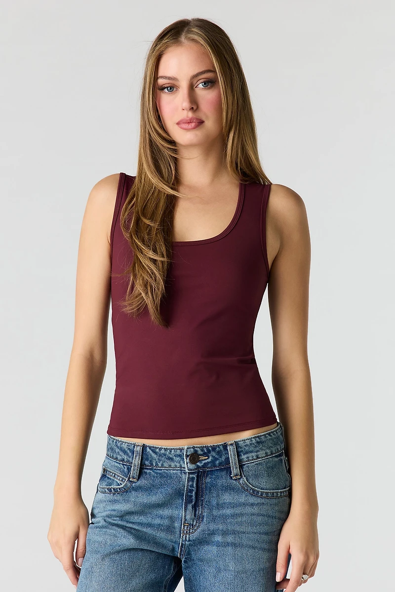 Luxe Heavy Contour Scoop Neck Tank