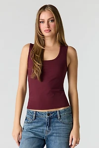Luxe Heavy Contour Scoop Neck Tank