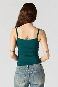 Camisole profilée en molleton de luxe avec encolure dégagée