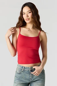 Camisole profilée en molleton de luxe avec encolure dégagée