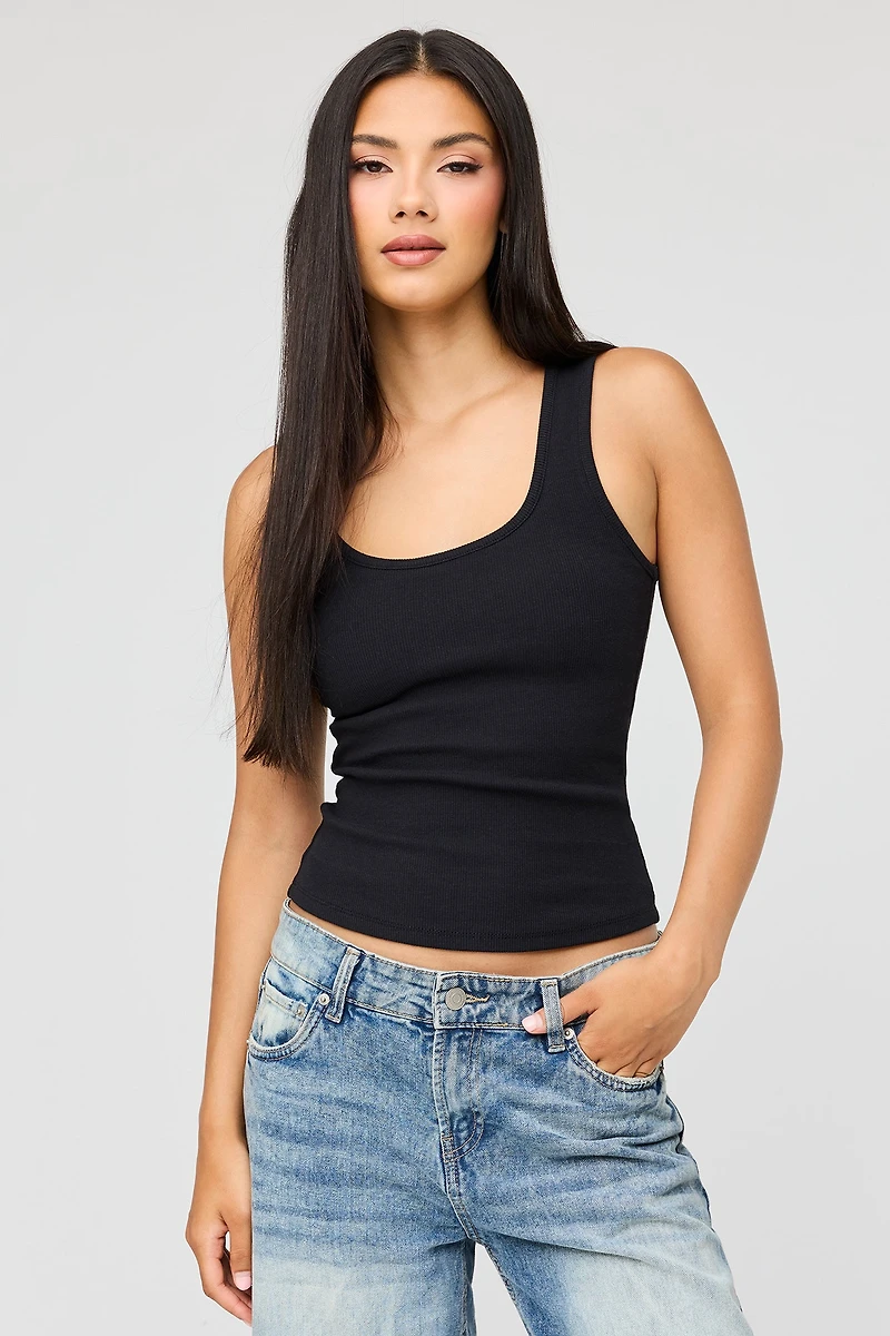 Braless Ribbed Tank