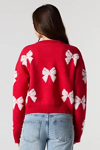Mossy Jacquard Knit Christmas Sweater