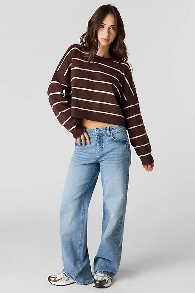Paris Stretch High Rise Wide Leg Medium Jean
