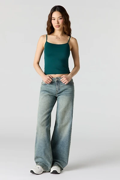 Paris Stretch High Rise Wide Leg Vintage Medium Jean