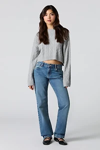 Low Rise Straight Leg Medium Jean