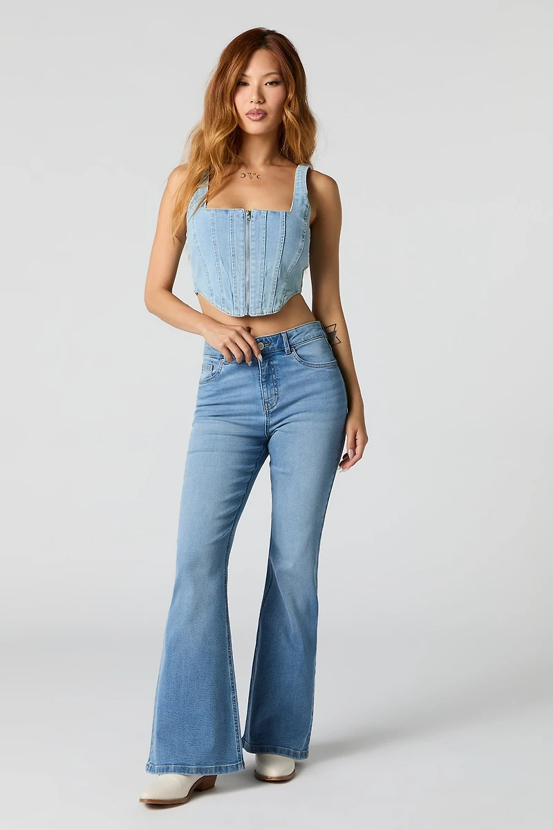 High Rise Flare Light Jean