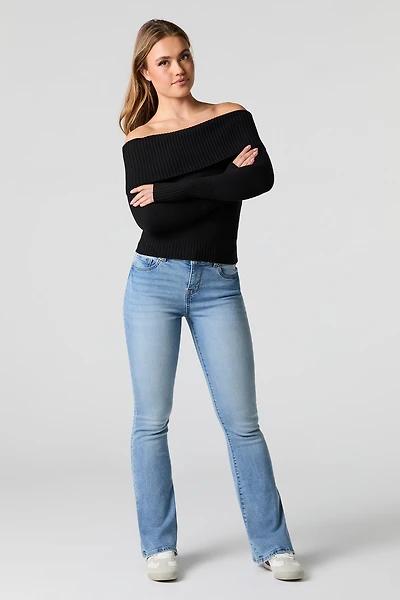 Low Rise Flare Light Jean