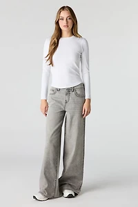 Soho Low Rise Super Baggy Grey Jean