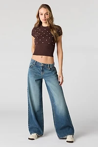 London Low Rise Super Baggy Dark Jean