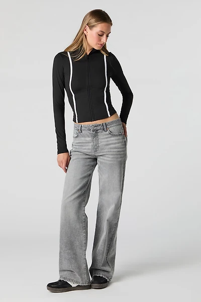 Stretch Baggy Grey Jean
