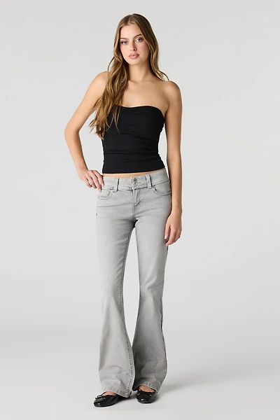 Stretch Low Rise Bootcut Grey Jean