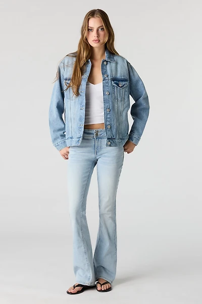 Stretch Low Rise Bootcut Light Jean