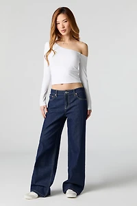 Low Rise Skater Rinse Jean