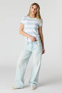 Jean Brooklyn baggy pâle à taille basse