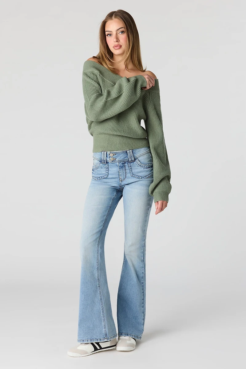 Mid Rise Flare Medium Jean