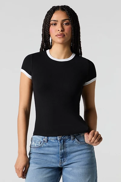 Ribbed Ringer T-Shirt