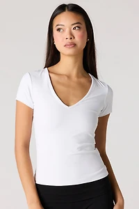 Luxe Heavy Contour V-Neck T-Shirt