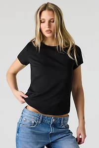 Striped Ribbed T-Shirt