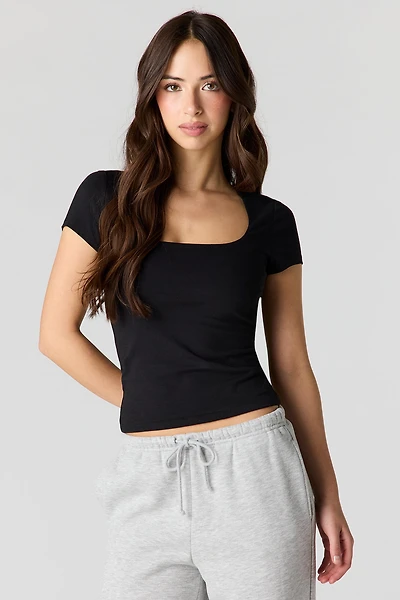 Soft Contour Classic Square Neck T-Shirt