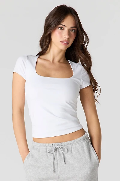 Soft Contour Classic Square Neck T-Shirt