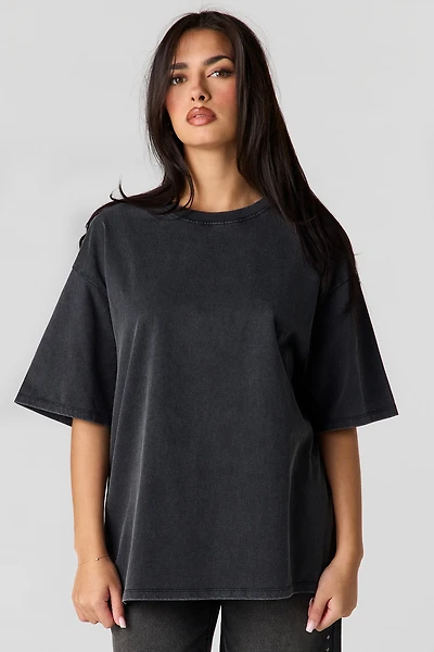 Luxe Heavy Cotton Washed Boyfriend T-Shirt