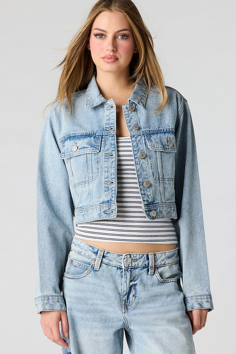 Cropped Denim Jacket