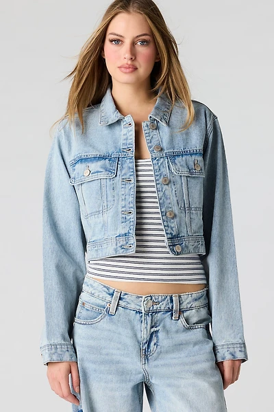 Cropped Denim Jacket
