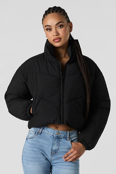 Sherpa Lined Puffer Jacket