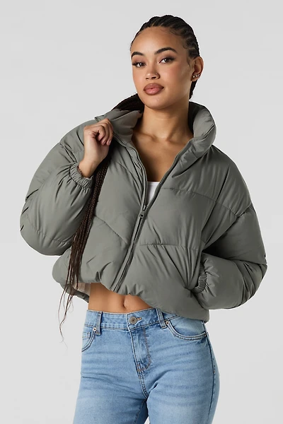 Sherpa Lined Puffer Jacket