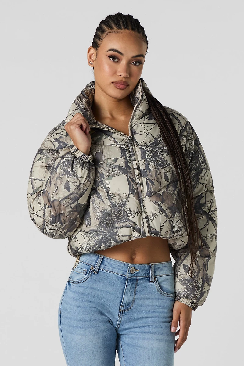 Sherpa Lined Puffer Jacket